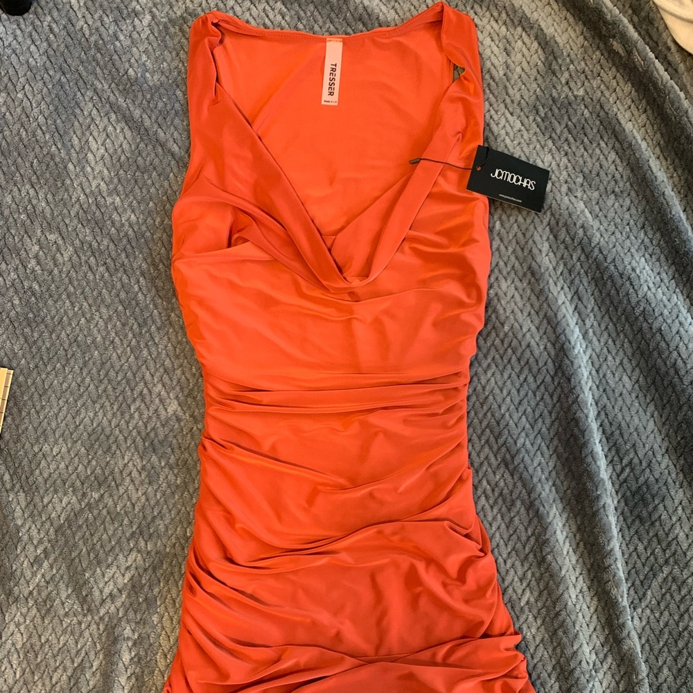 New rust orange dress